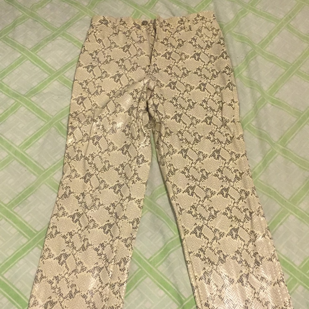 Leather Faux Snake skin